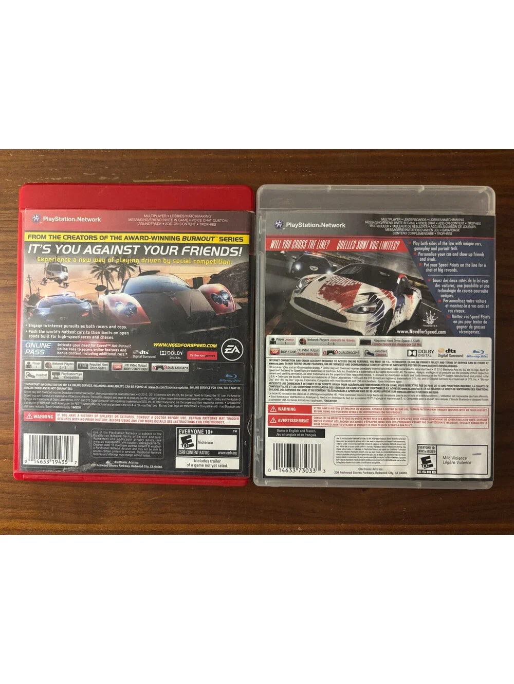 Need For Speed Hot Pursuit & Rivals Playstation 3 Bundle